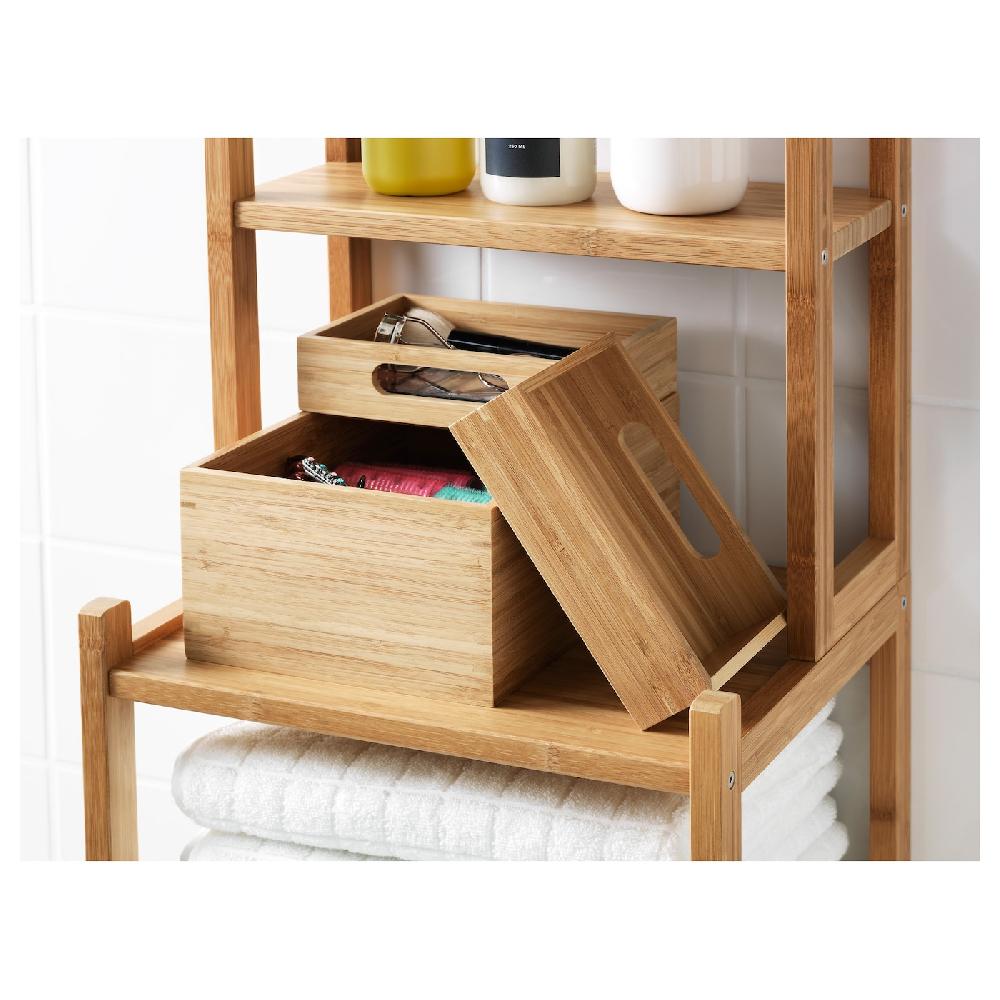 IKEA DRAGAN Set Di 3 Scatole Bambù 23x17x14 Cm