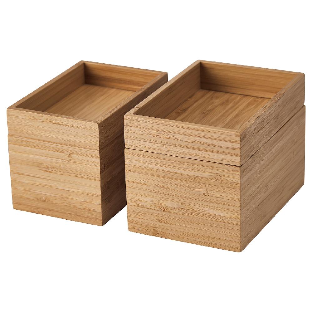 IKEA DRAGAN Set per bagno 4 pezzi bambù