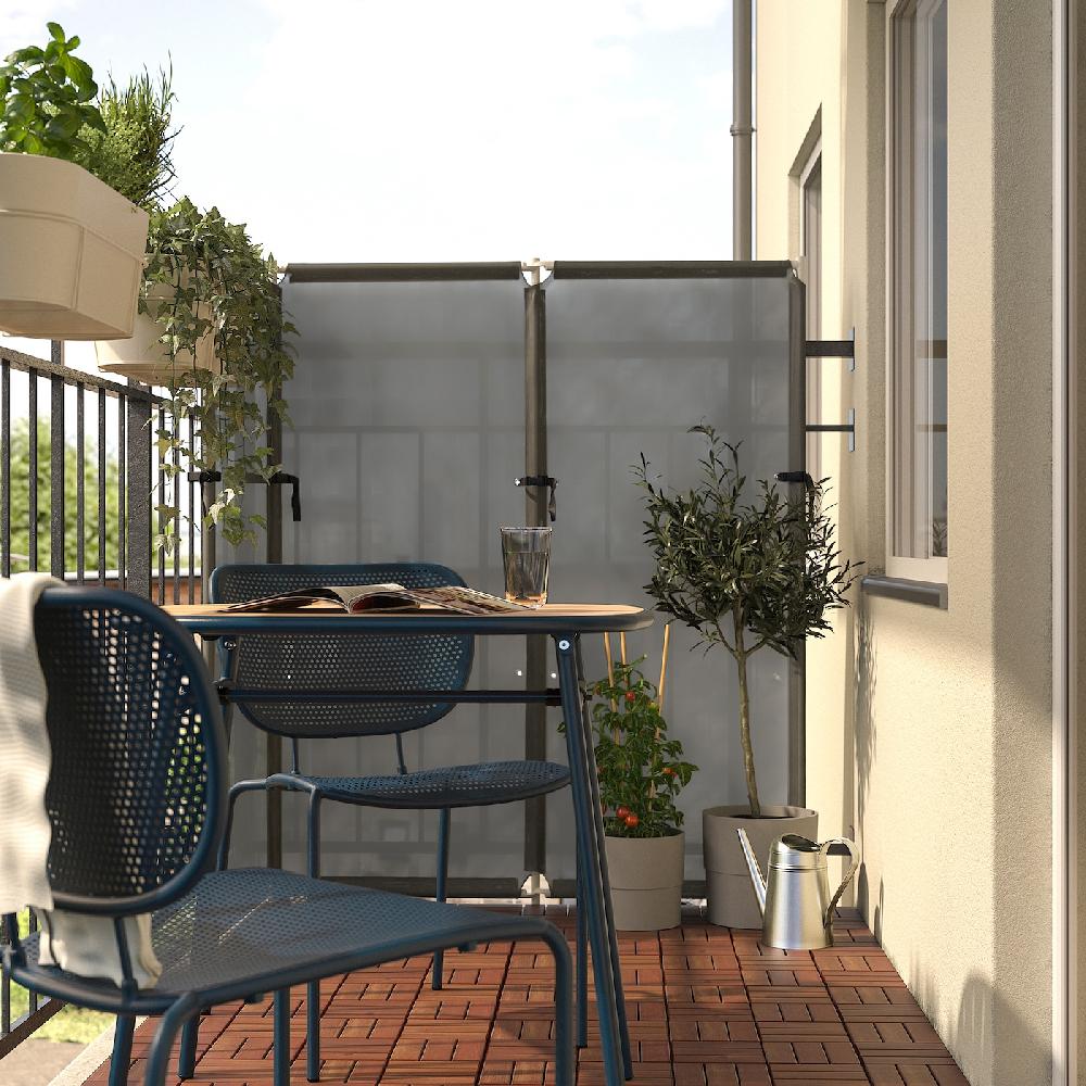 IKEA DUVSKÄR Tavolo E 2 Sedie Da Esterno/blu-nero