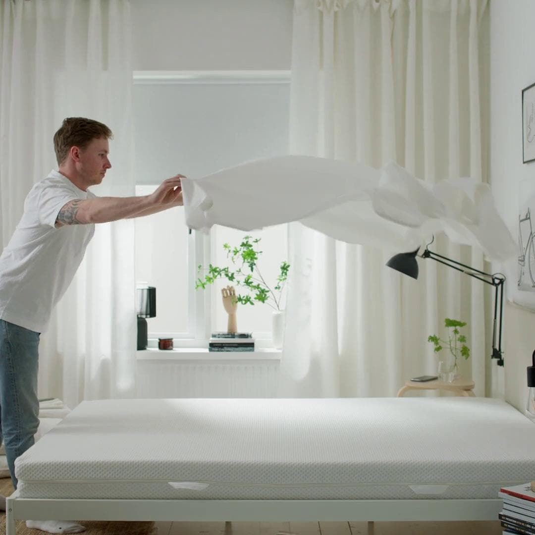 IKEA DVALA Lenzuolo Con Angoli Bianco 160x200 Cm