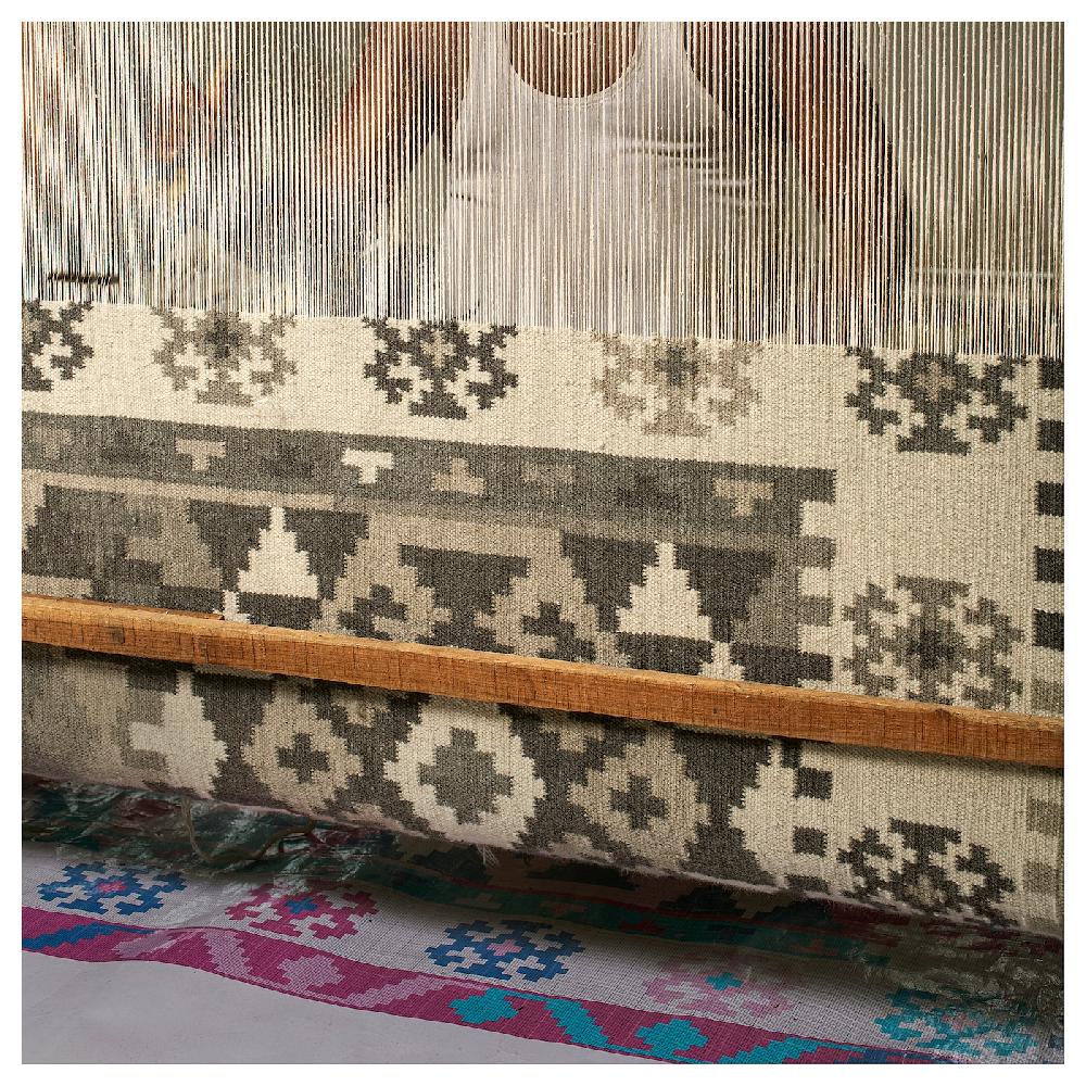 IKEA DVÄRGVETEN Tappeto Nero/bianco 170x240 Cm