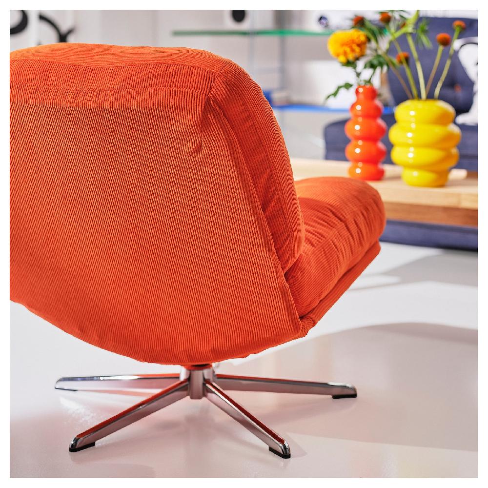 IKEA DYVLINGE Poltrona Girevole Kelinge Arancione