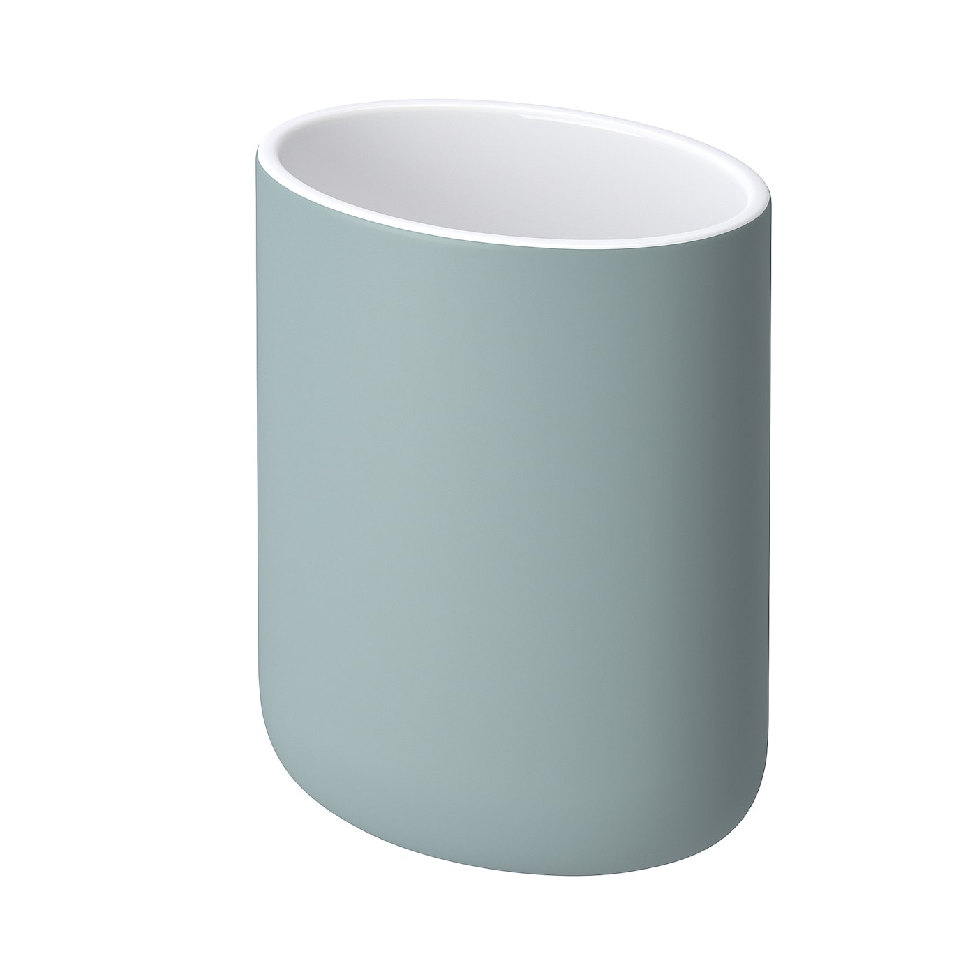 IKEA EKOLN Portaspazzolino grigio chiaro-turchese