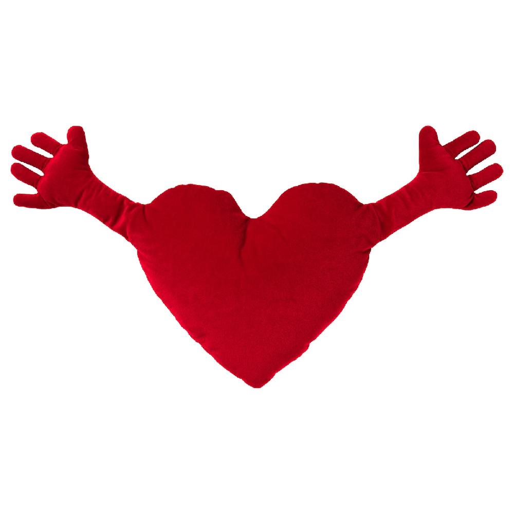 IKEA FAMNIG HJÄRTA Cuscino rosso 40x101 cm