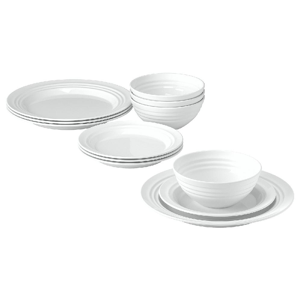 IKEA FAVORISERA Servizio 12 pezzi bianco