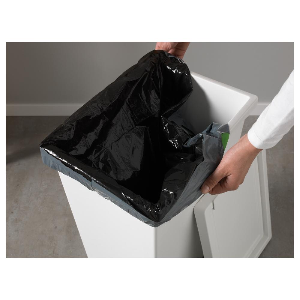 IKEA FILUR Bidone Con Coperchio Bianco 42 L