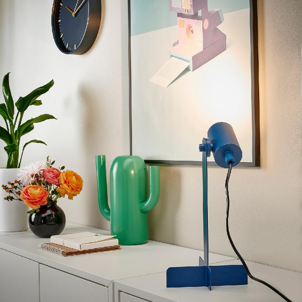 IKEA FLOTTILJ Lampada Da Scrivania Blu Scuro