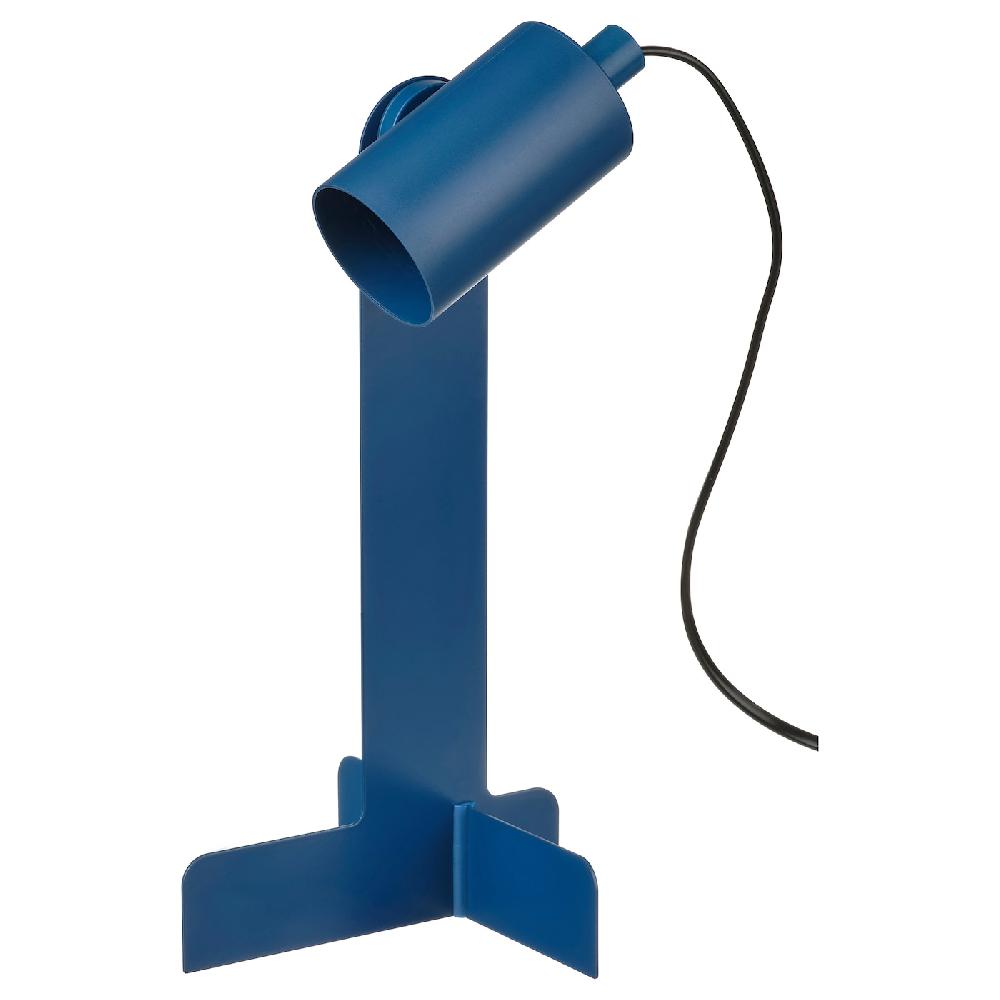 IKEA FLOTTILJ Lampada da scrivania blu scuro