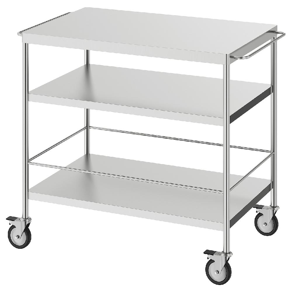 IKEA FLYTTA Carrello inox 98x57 cm