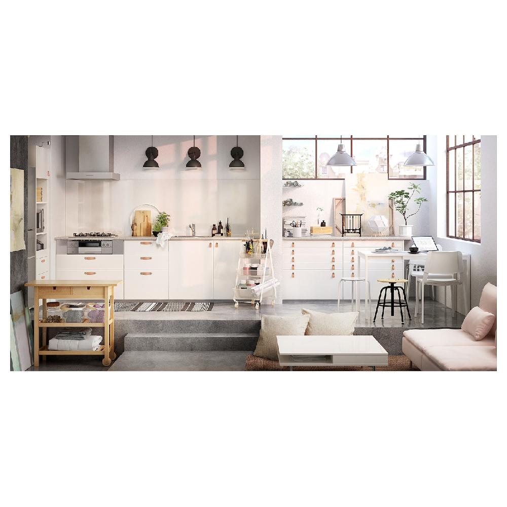 IKEA FÖRHÖJA Carrello Betulla 100x43 Cm