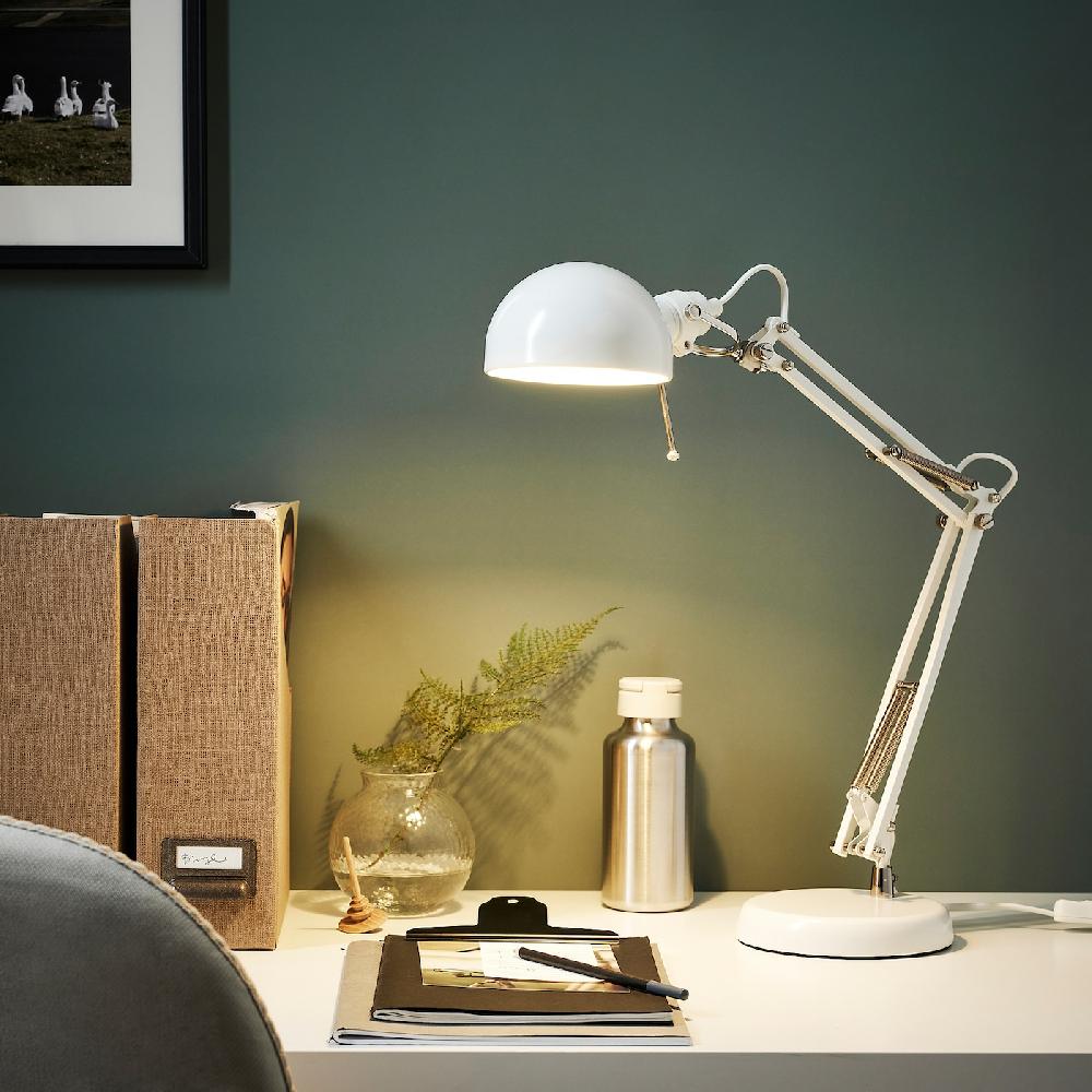 IKEA FORSÅ Lampada Da Lavoro Bianco