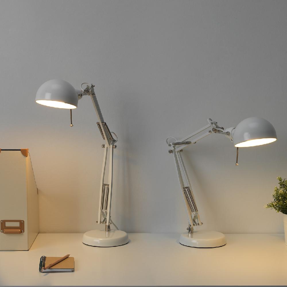 IKEA FORSÅ Lampada Da Lavoro Bianco