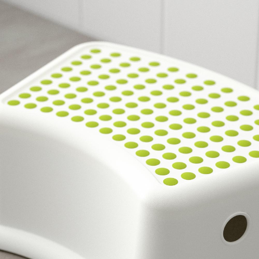 IKEA FÖRSIKTIG Sgabellino Bianco/verde