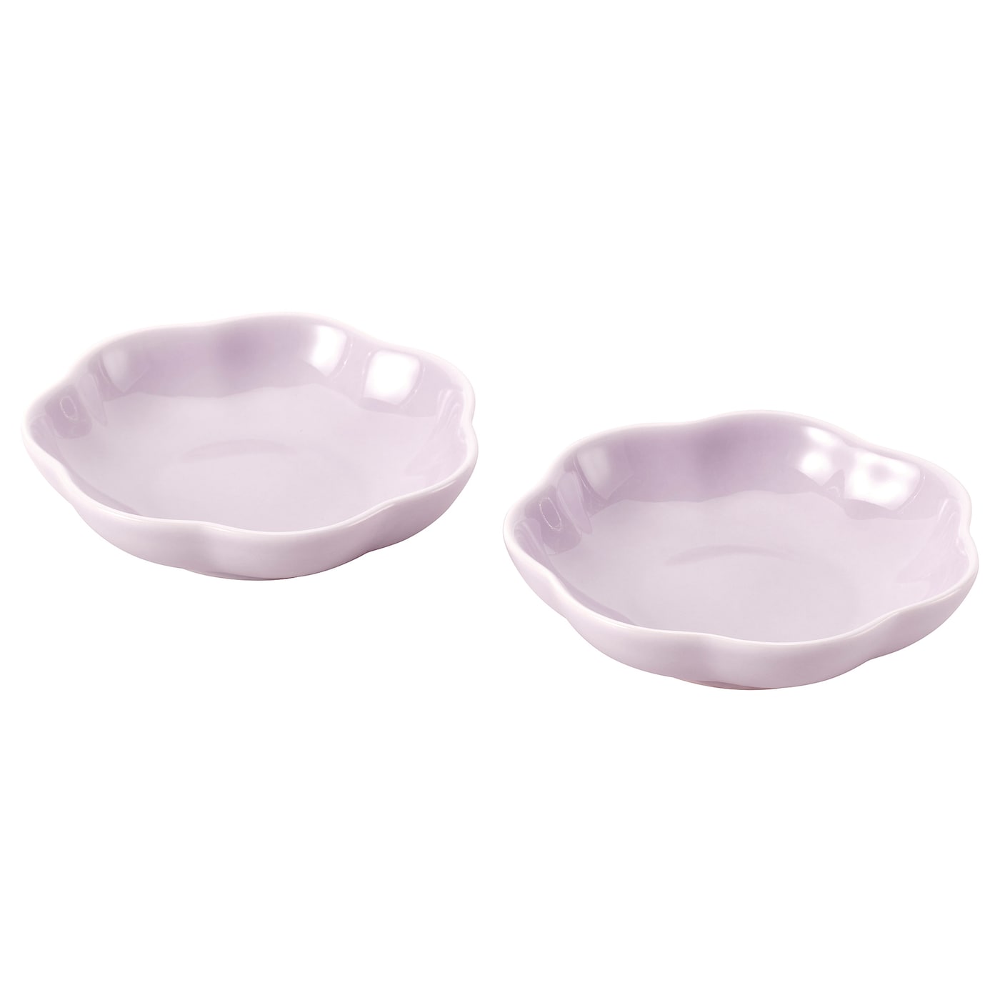 IKEA FÖSSTA Set di 2 piatti per salse rosa/petali