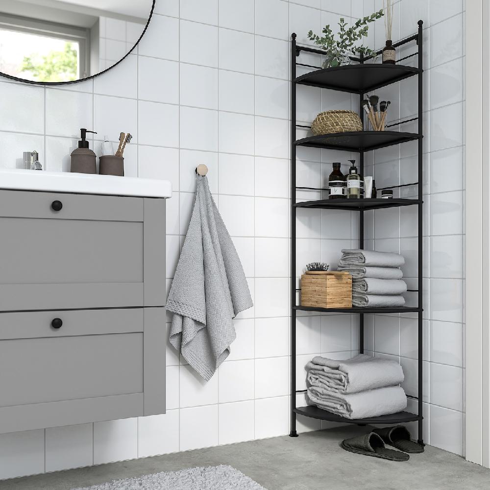 IKEA FRÖSJÖN Scaffale Angolare Nero 35x156 Cm