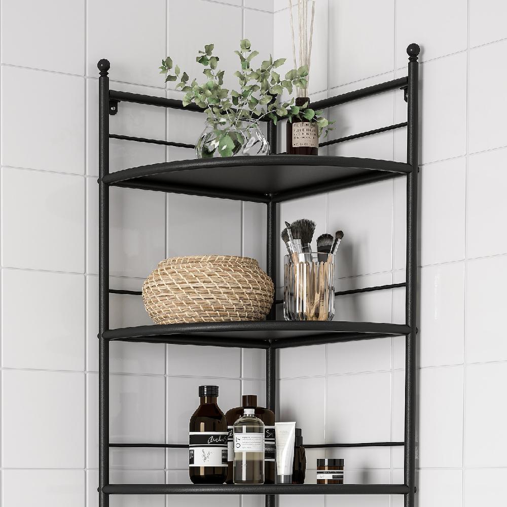 IKEA FRÖSJÖN Scaffale Angolare Nero 35x156 Cm