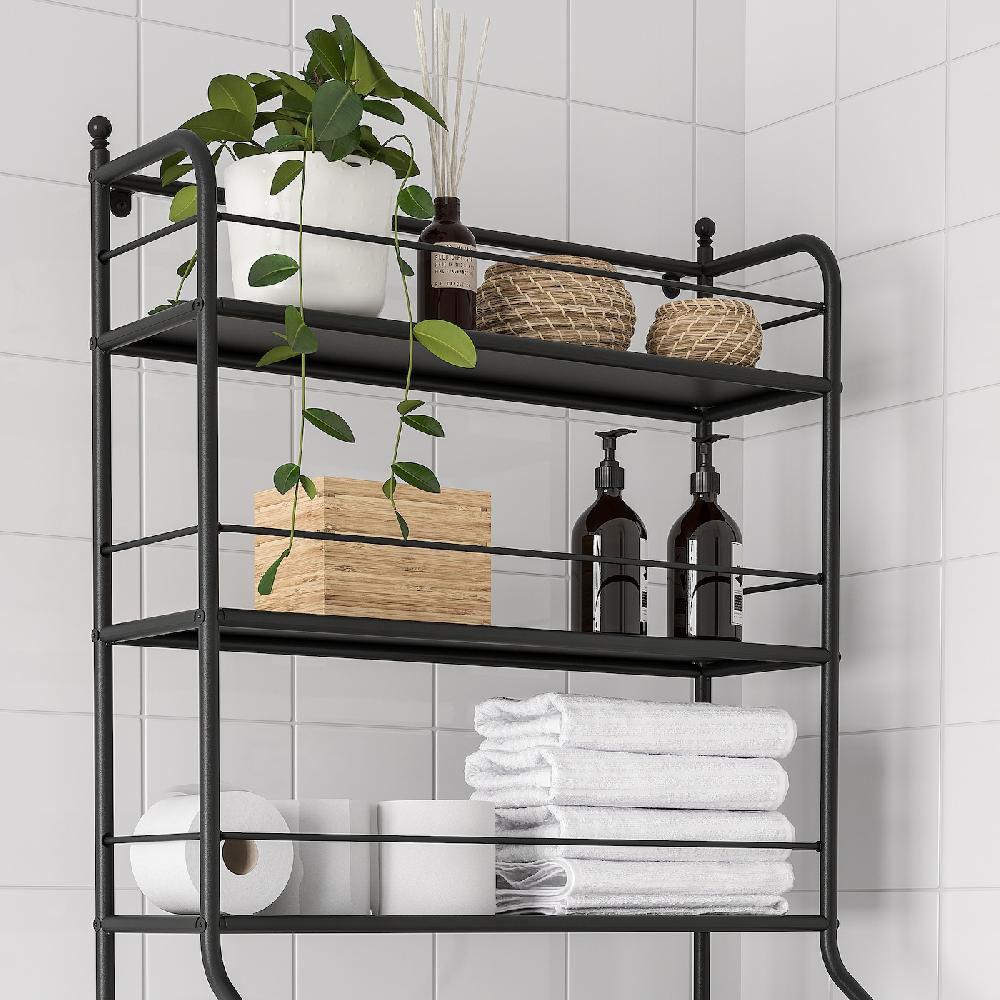 IKEA FRÖSJÖN Scaffale Per Toilette Nero 65x156 Cm