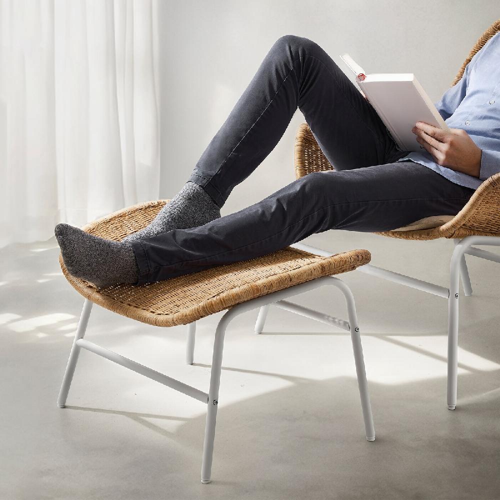 IKEA FRYKSÅS Poggiapiedi Rattan