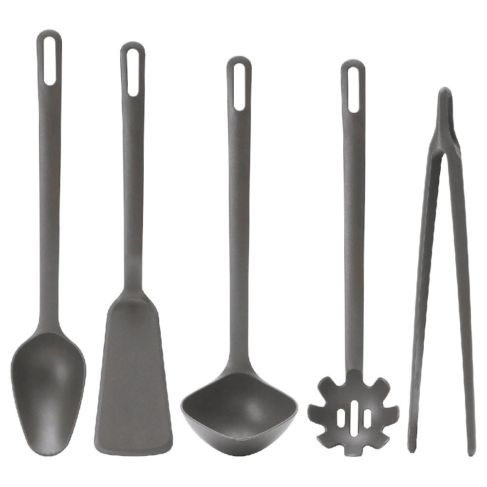 IKEA FULLÄNDAD Utensili da cucina 5 pezzi grigio
