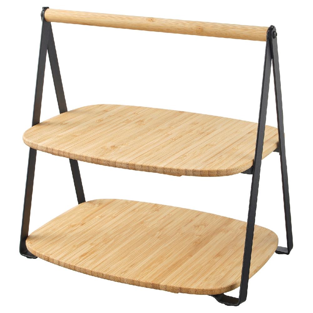 IKEA FULLSPÄCKAD Vassoio Bambù/nero 28x20 Cm