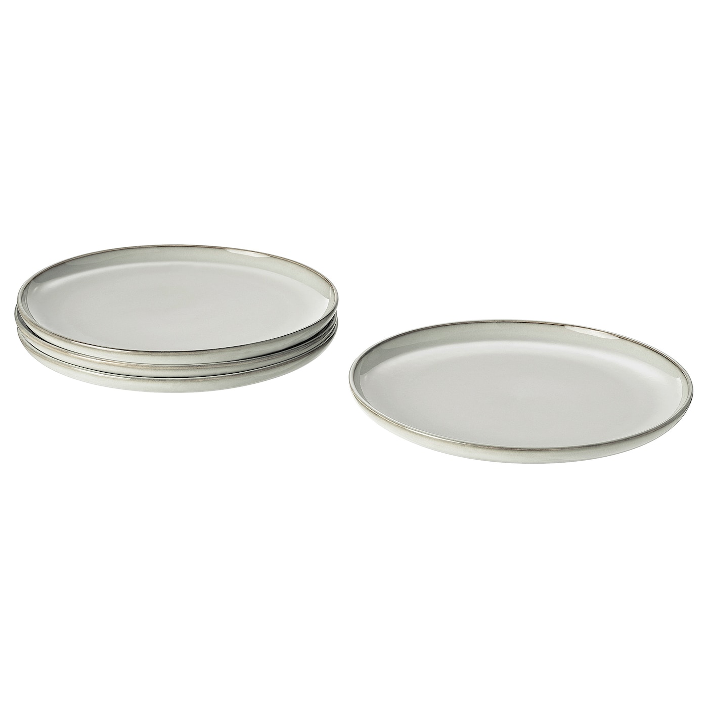 IKEA GLADELIG Piatto grigio 25 cm