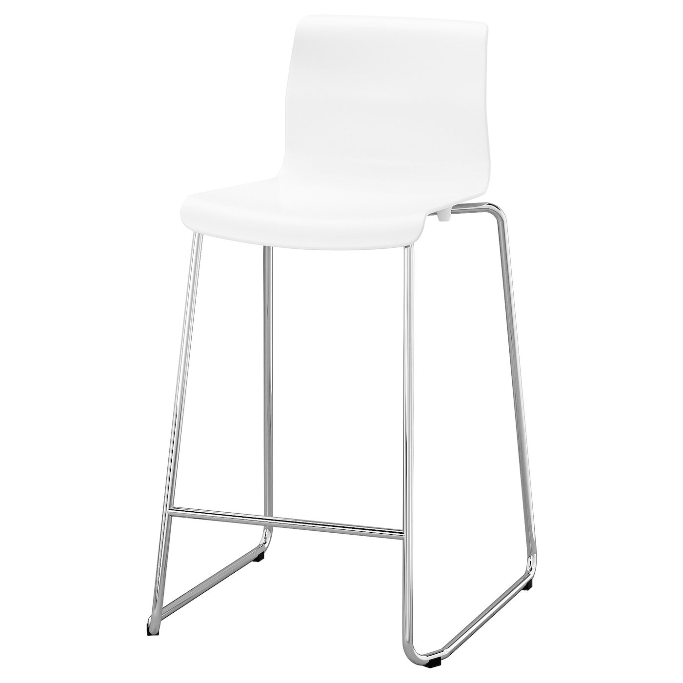 IKEA GLENN Sgabello bar bianco/cromato 66 cm