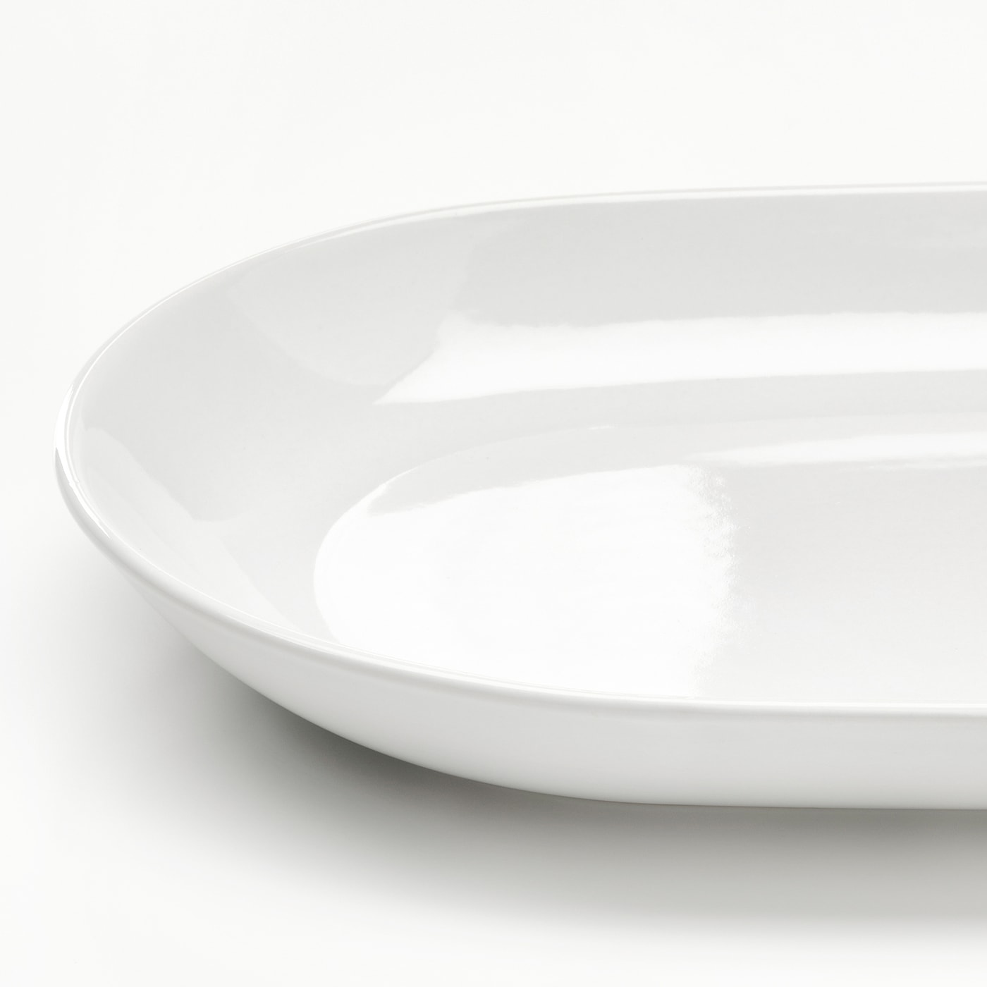 IKEA GODMIDDAG Piatto Da Portata Bianco 32x18 Cm