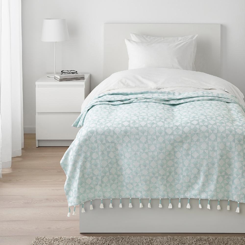 IKEA GOKVÄLLÅ Plaid Blu 130x170 Cm