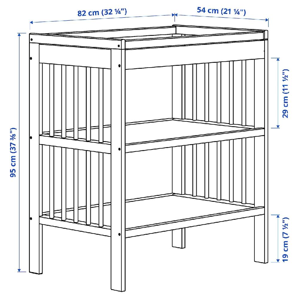 IKEA GULLIVER Fasciatoio Bianco