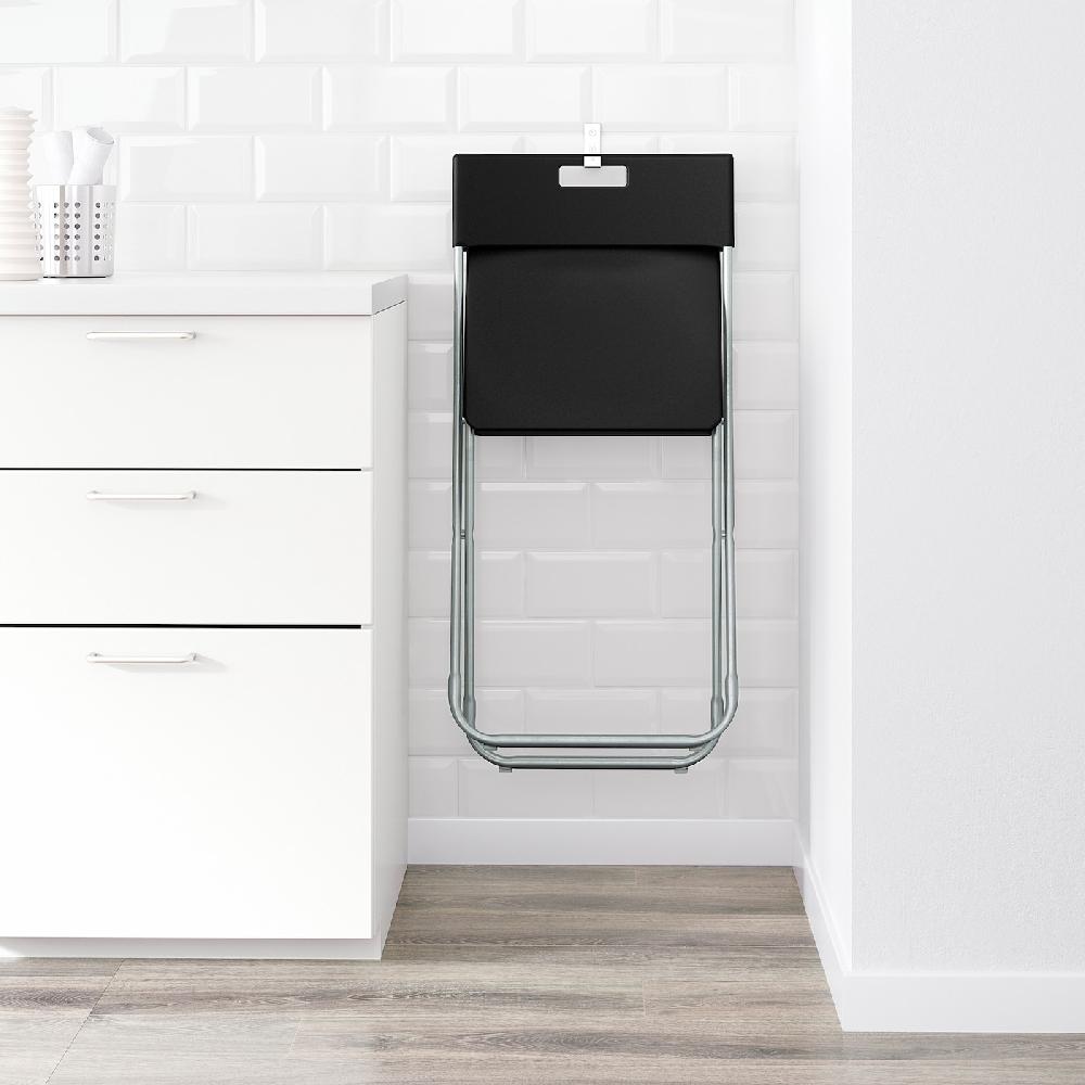 IKEA GUNDE Sedia Pieghevole Nero