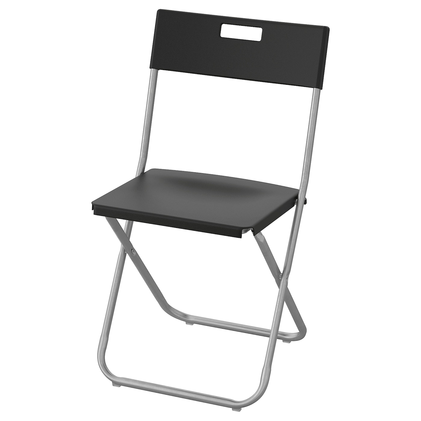 IKEA GUNDE Sedia pieghevole nero