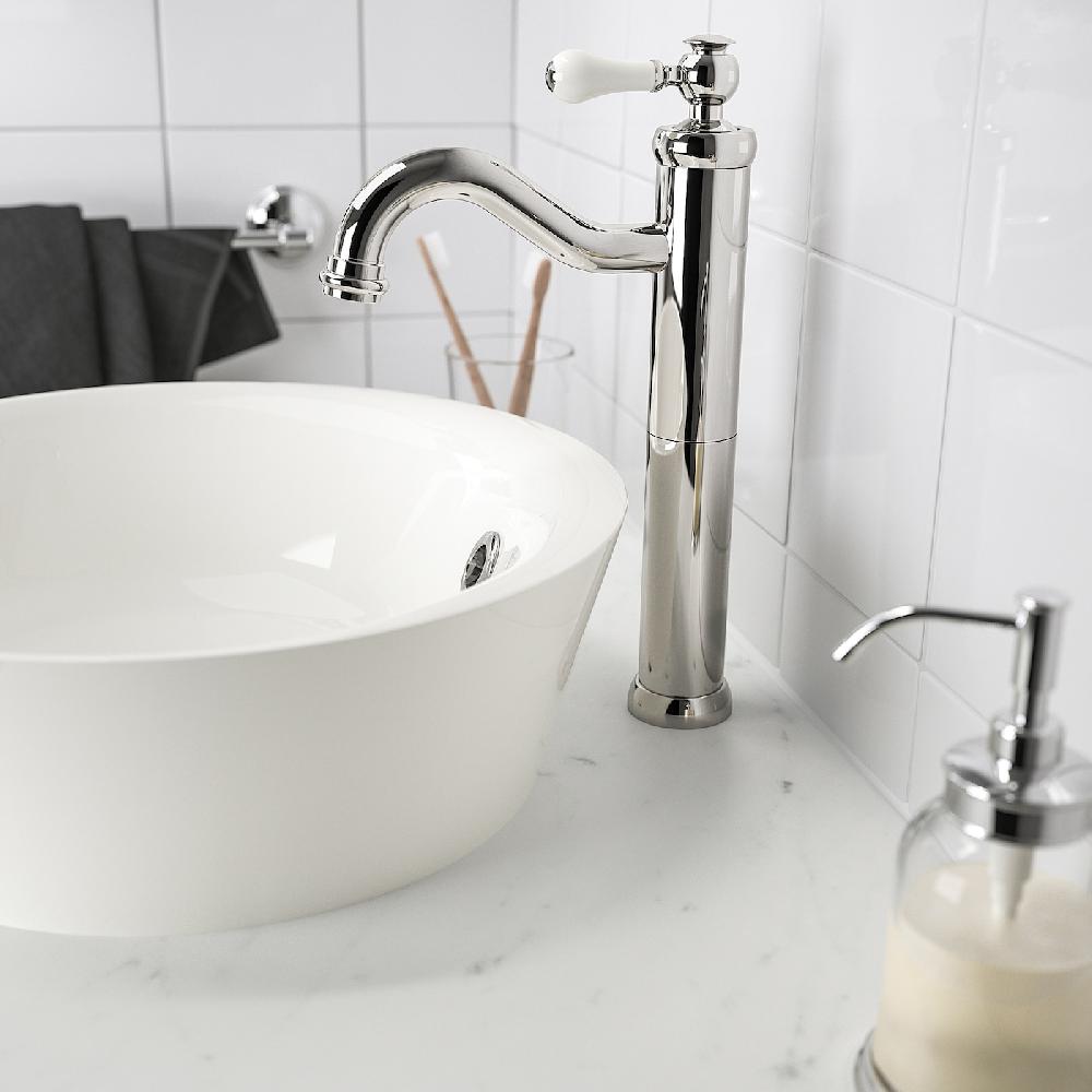 IKEA HAMNSKÄR Miscelatore Per Lavabo Alto Cromato
