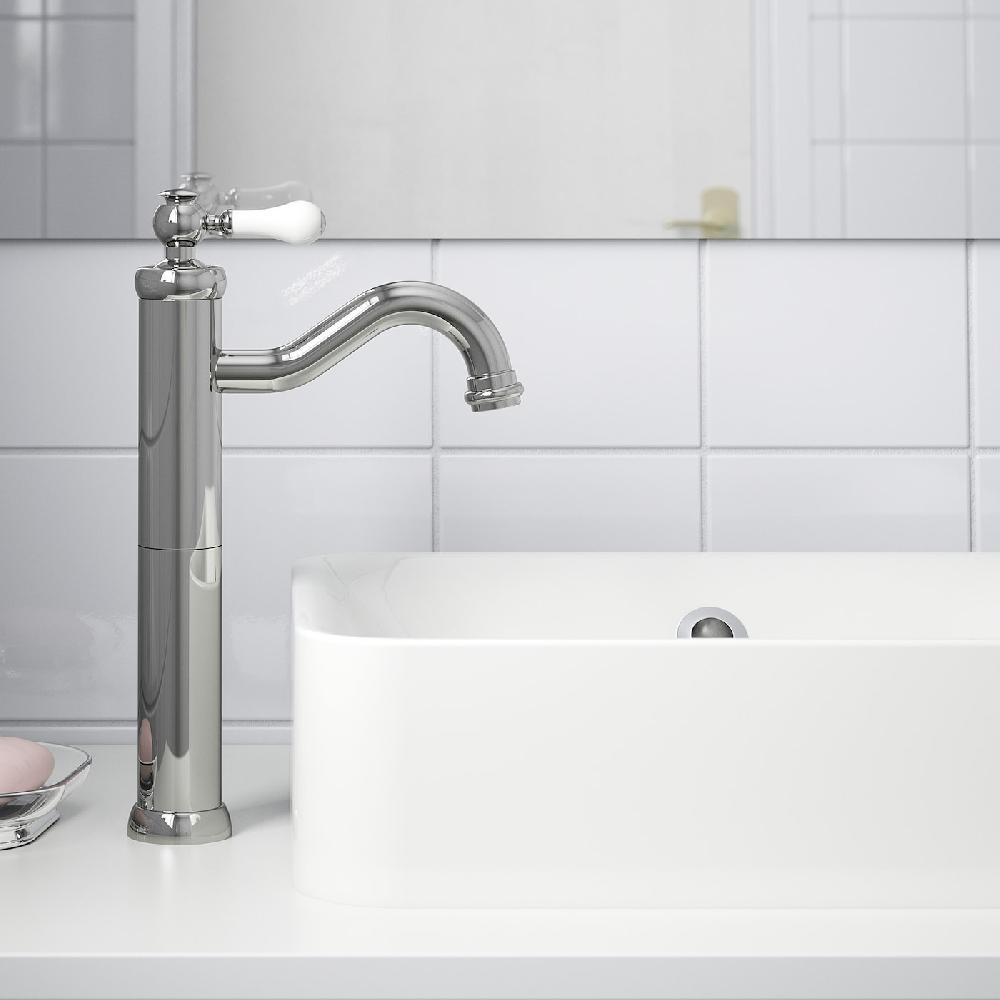 IKEA HAMNSKÄR Miscelatore Per Lavabo Alto Cromato