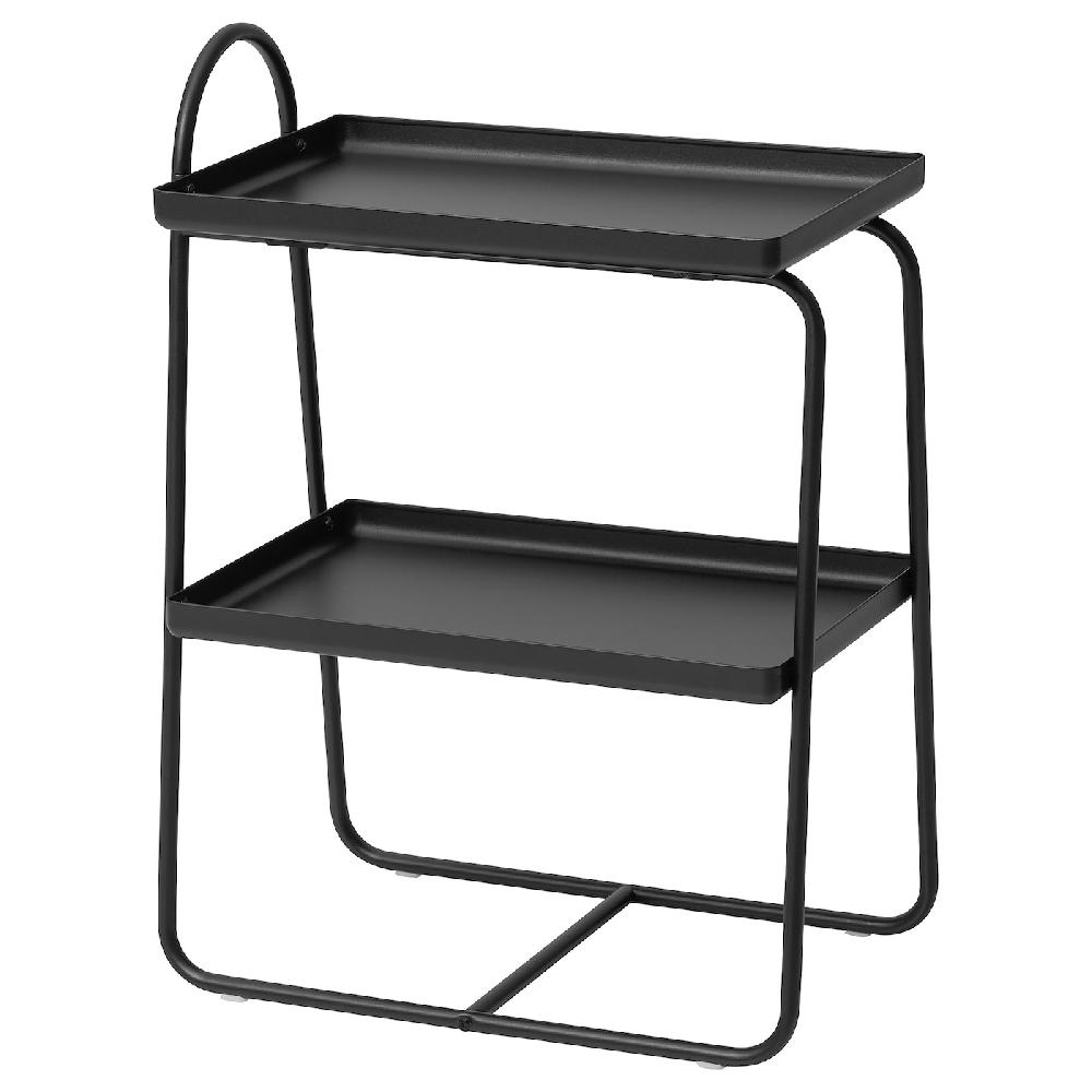 IKEA HATTÅSEN Comodino/scaffale nero