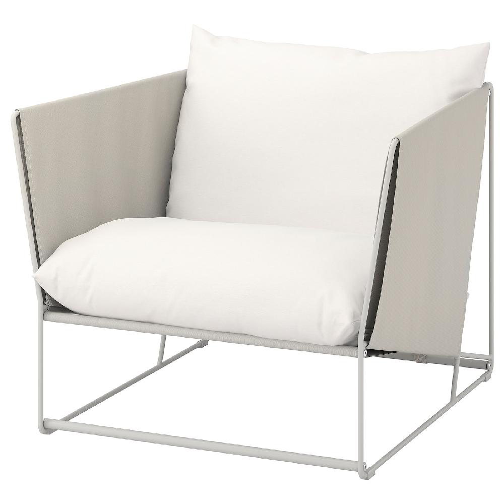 IKEA HAVSTEN Poltrona da giardino beige/beige