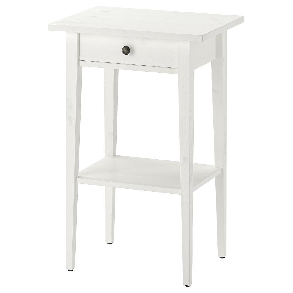 IKEA HEMNES Comodino mordente bianco 46x35 cm