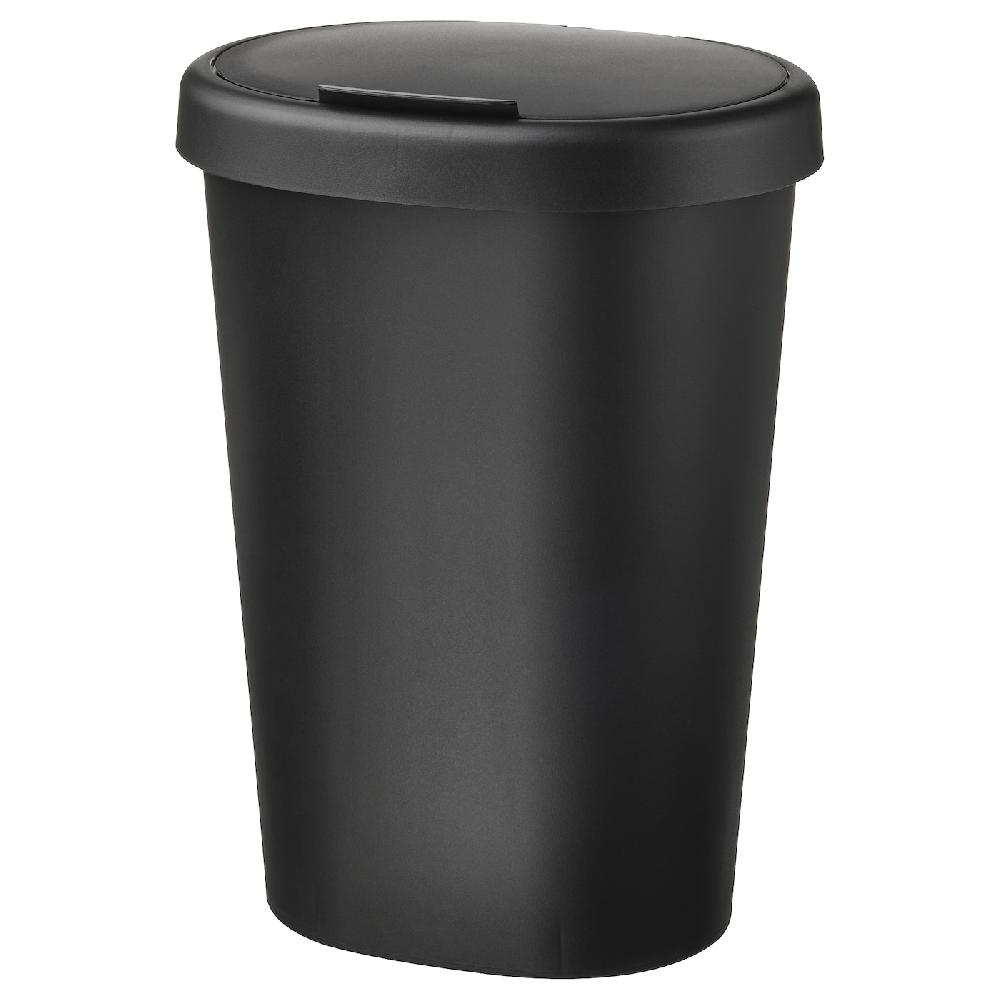 IKEA HÖLASS Secchio con coperchio nero 8 l