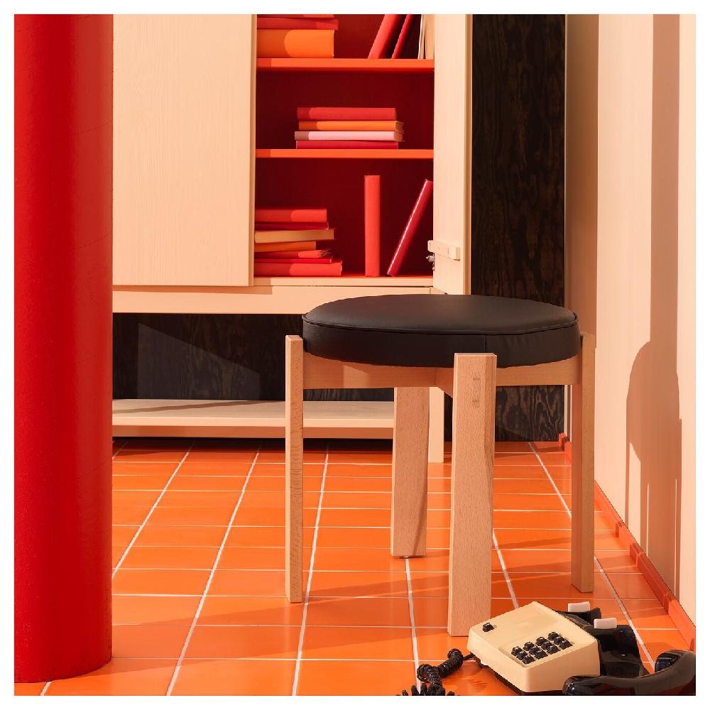 IKEA HOLMSJÖ Sgabello Faggio/Jonsbyn Nero