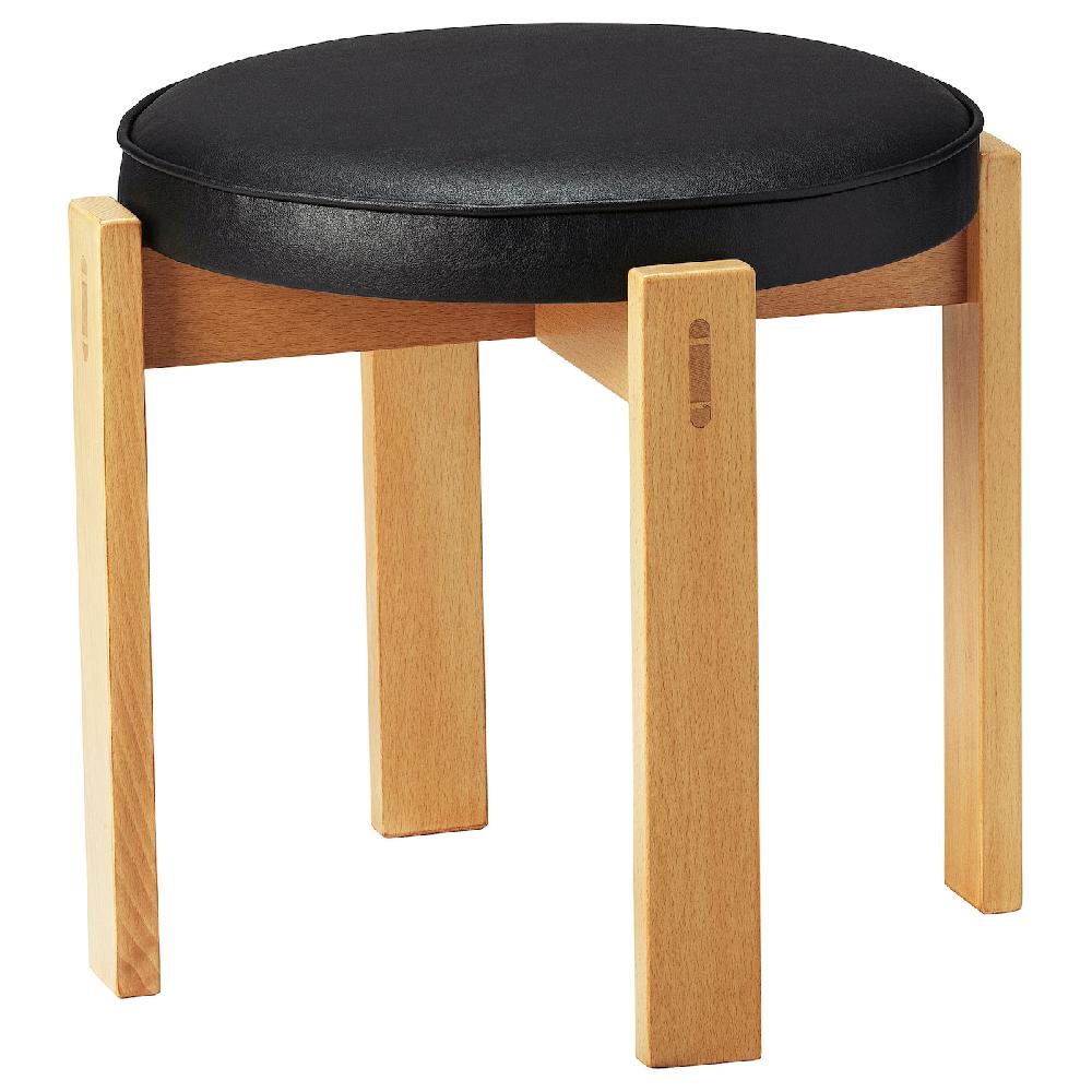 IKEA HOLMSJÖ Sgabello faggio/Jonsbyn nero