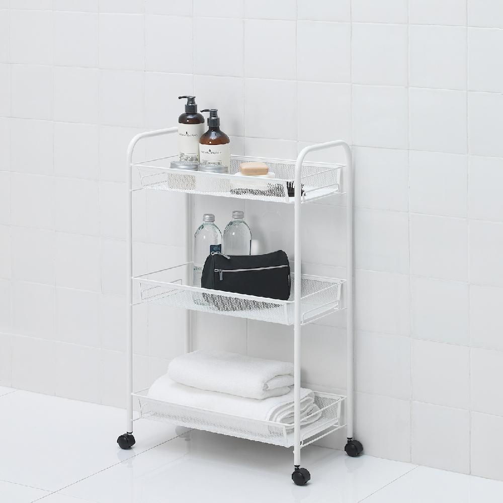 IKEA HORNAVAN Carrello Bianco 26x48x77 Cm