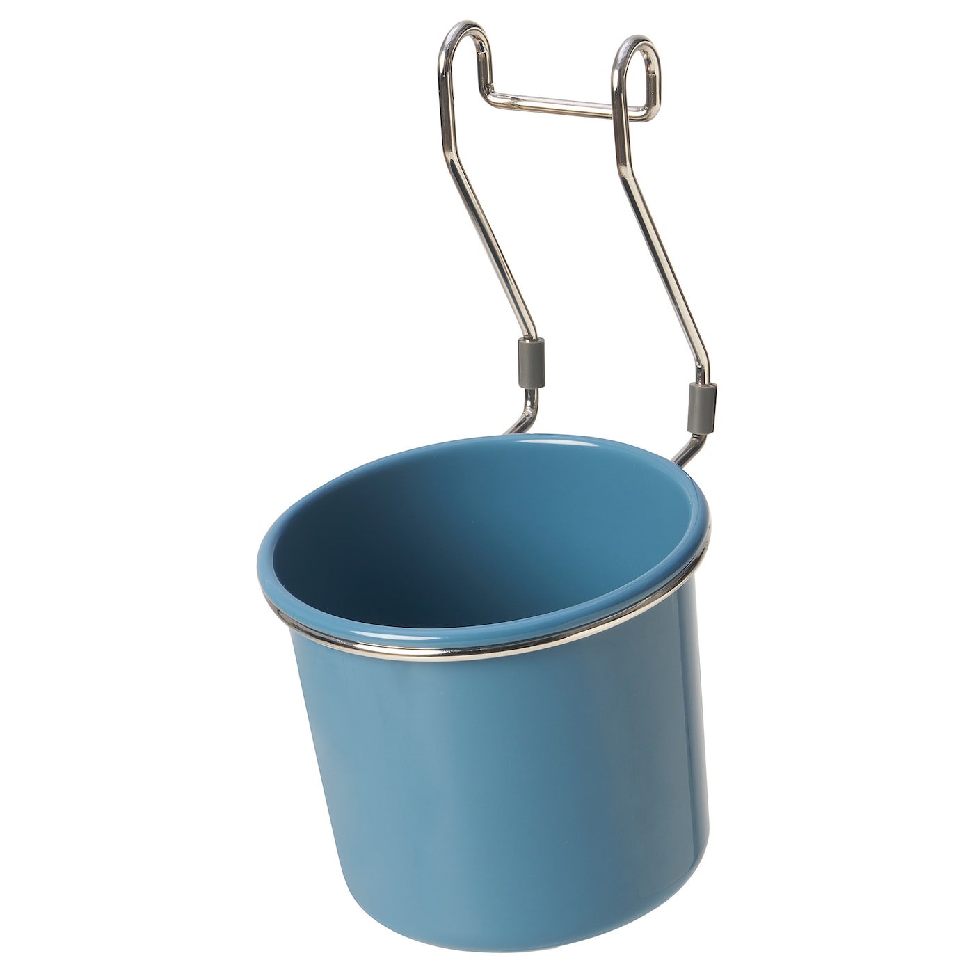 IKEA HULTARP Contenitore Blu/nichelato 14x16 Cm