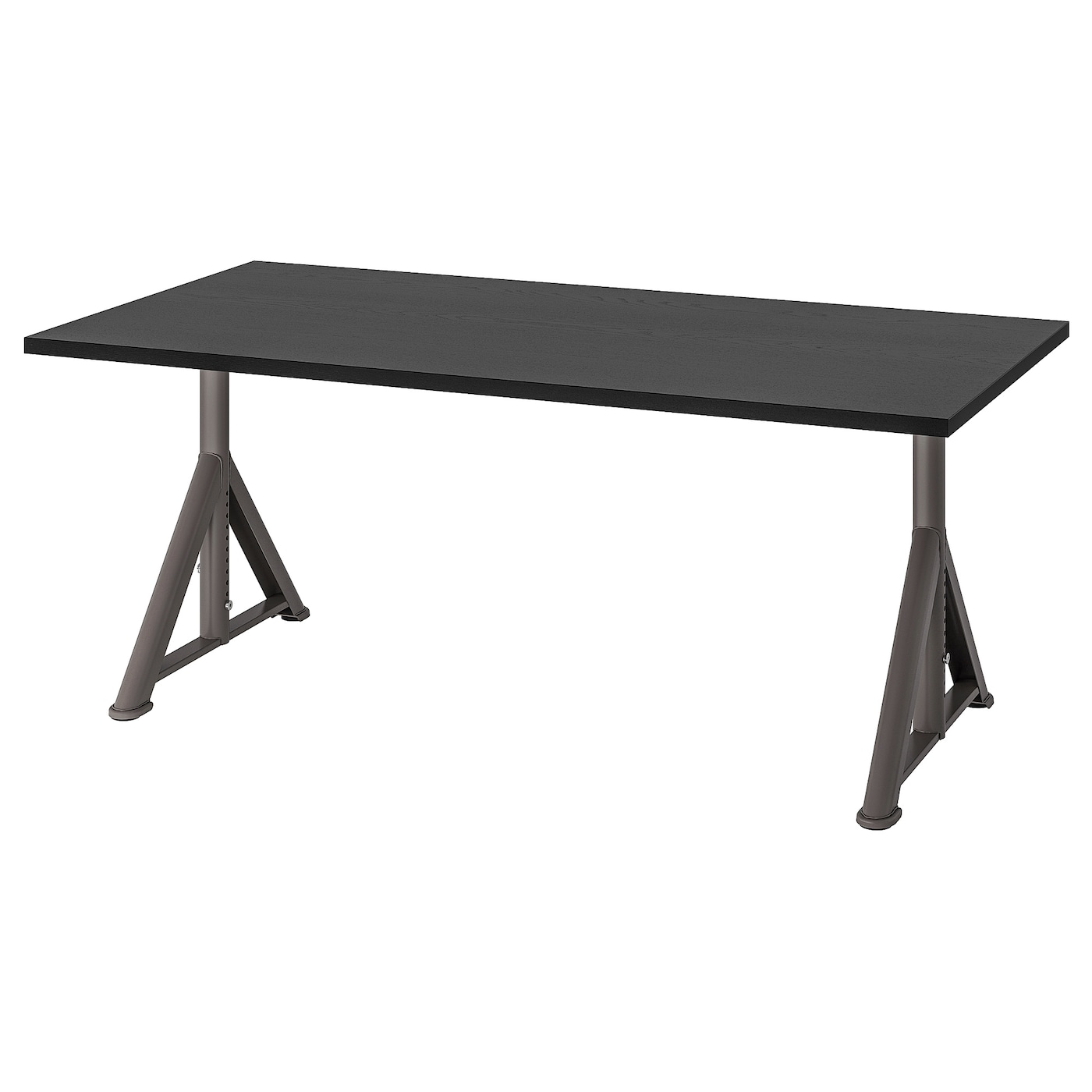 IKEA IDÅSEN Scrivania nero/grigio scuro 160x80 cm