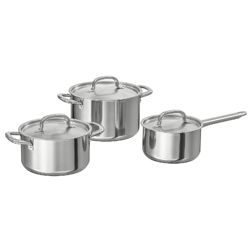 IKEA IKEA 365+ Set di pentole 6 pz inox