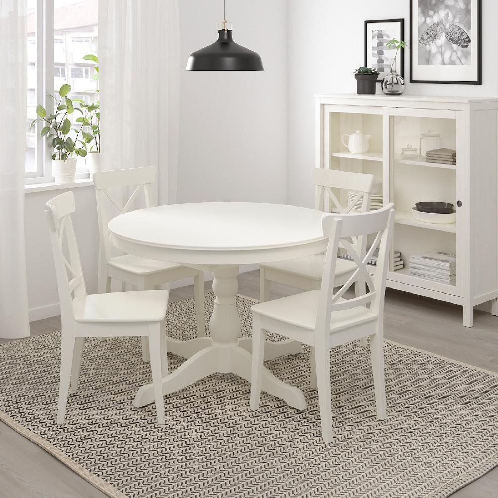 IKEA INGATORP Tavolo Allungabile Bianco 110/155 Cm