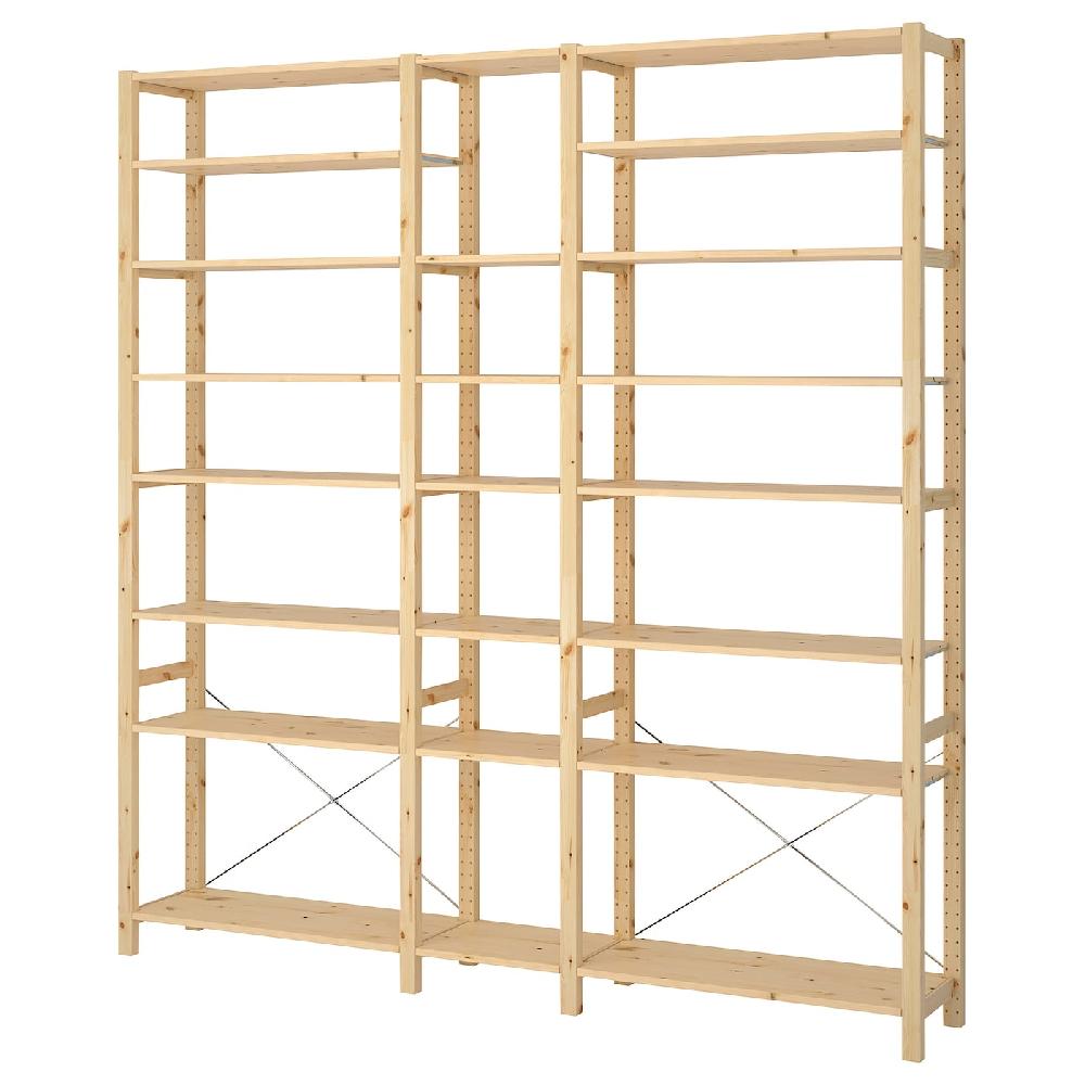 IKEA IVAR 3 sezioni/ripiani pino 219x30x226 cm