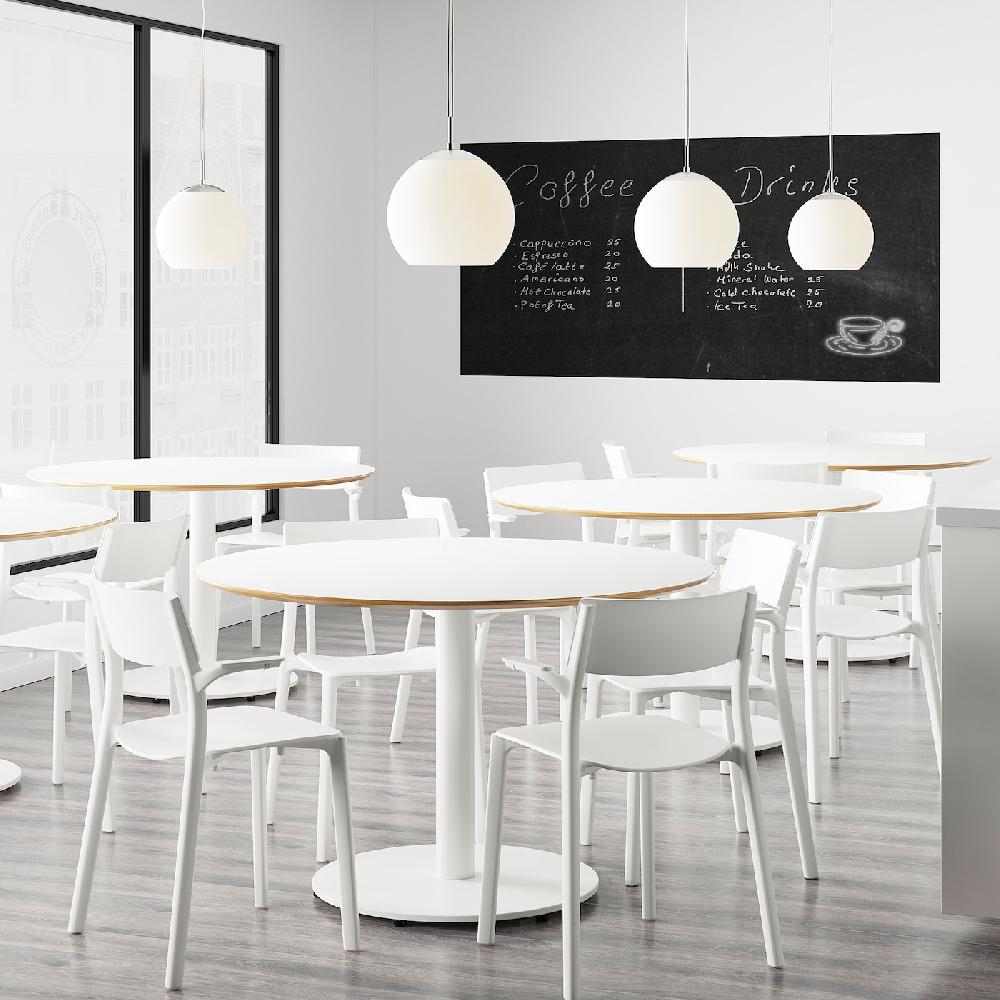 IKEA JANINGE Sedia Con Braccioli Bianco