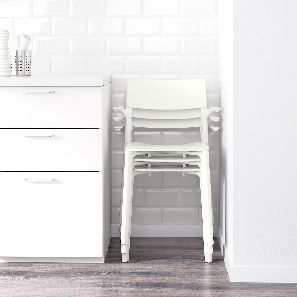 IKEA JANINGE Sedia Con Braccioli Bianco