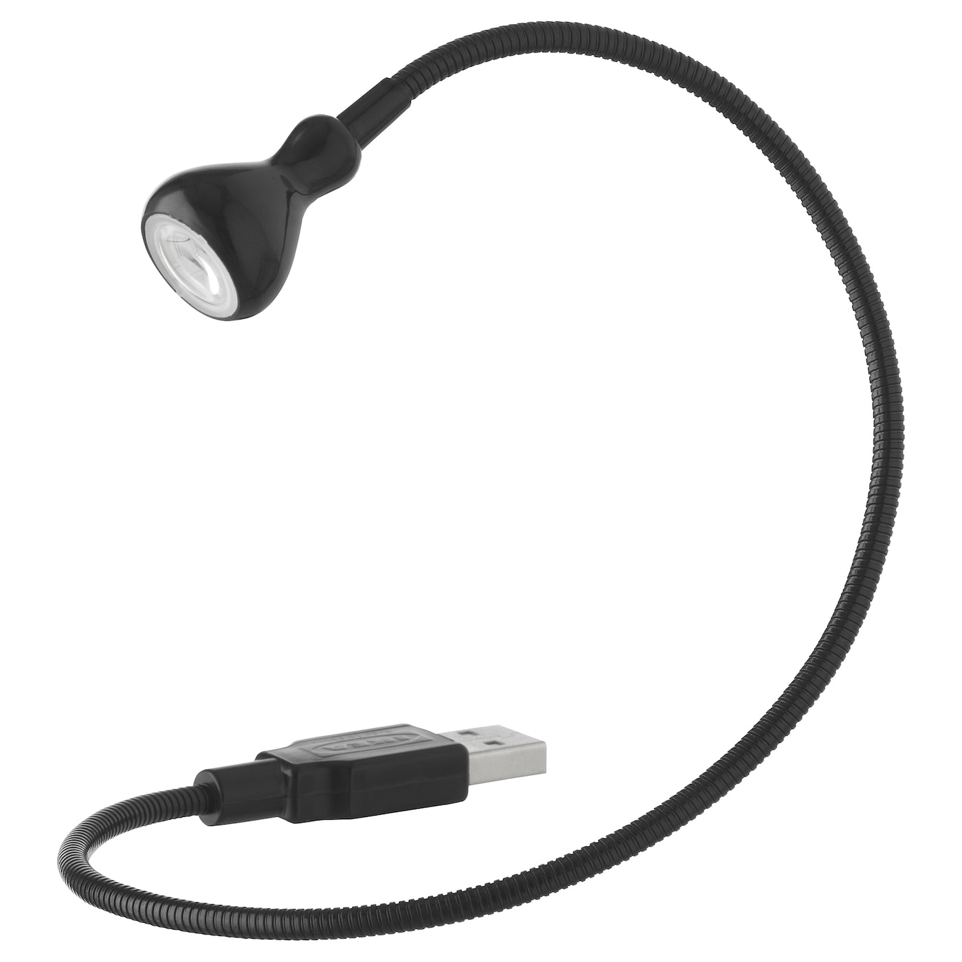 IKEA JANSJÖ Lampada USB a LED nero 38 cm