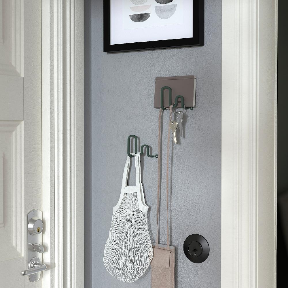 IKEA JORDMÅNEN Gancio Grigio Scuro-verde