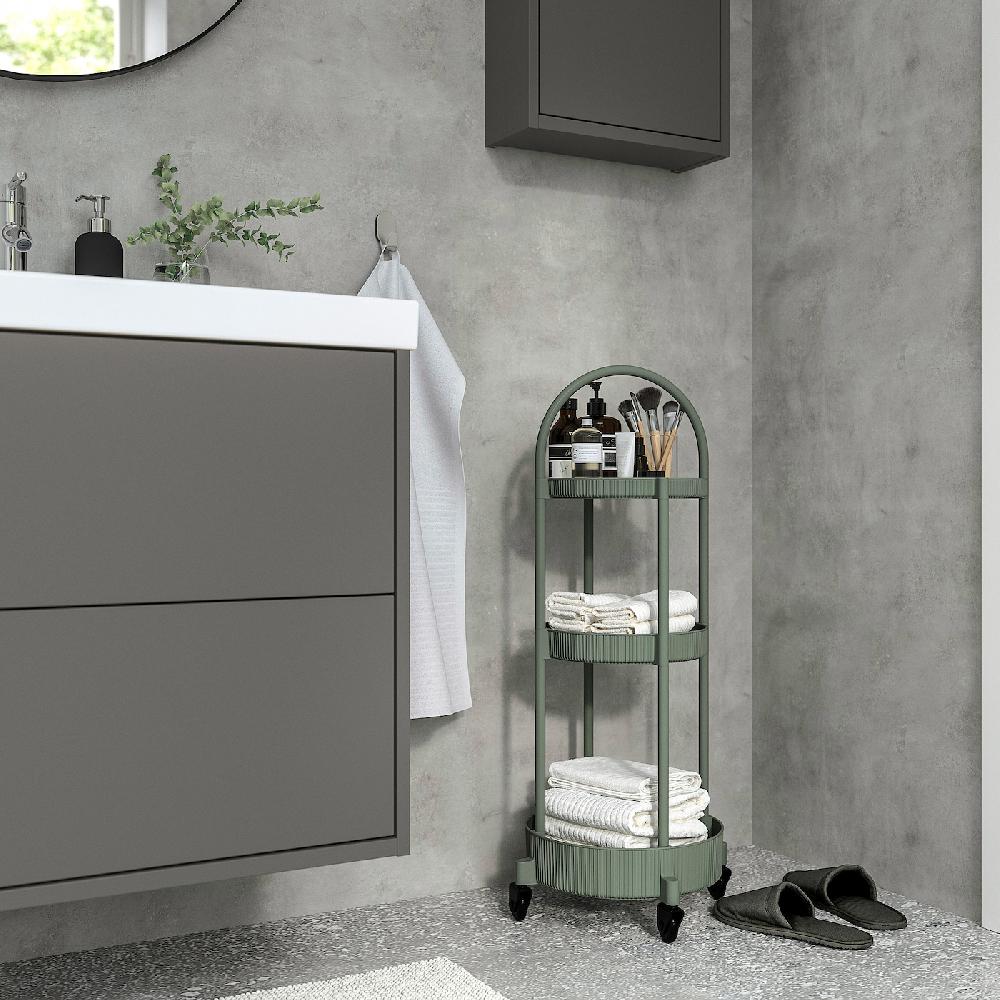 IKEA JUTTERSBO Carrello Grigio-verde 36x36 Cm
